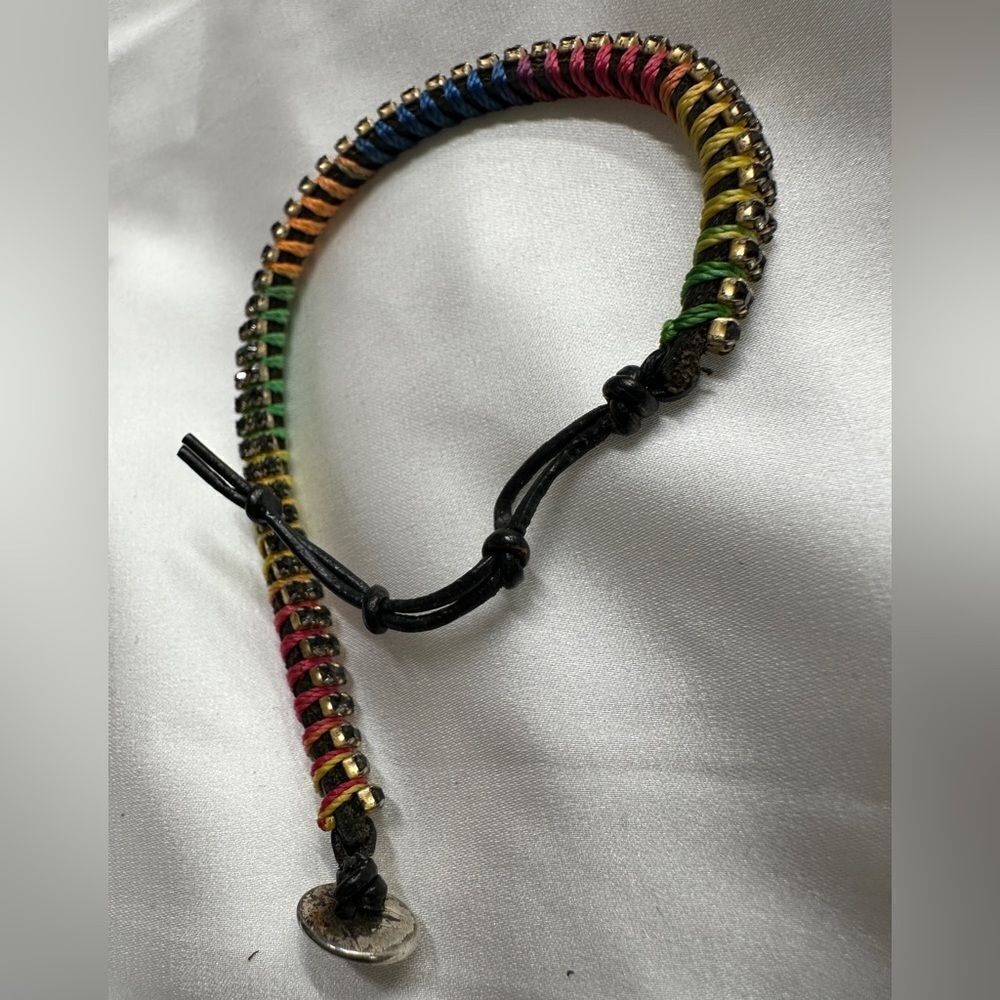 Stella & Dot Rainbow Woven Bracelet – Unisex & Trendy - Picture 8 of 17